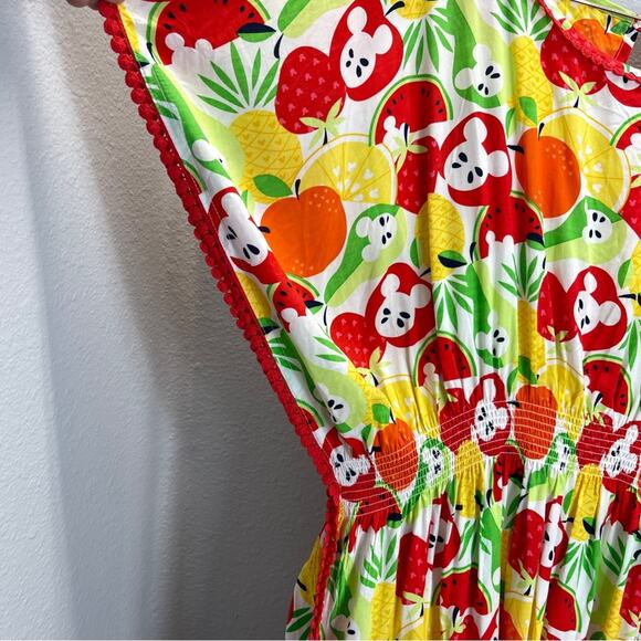 Disney Caftan Hidden Mickey Fruit Kaftan L Coverup Disney Parks - Picture 4 of 13